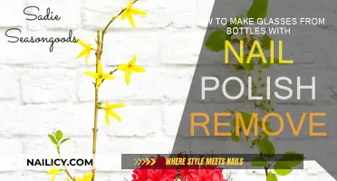 Creating Glasses from Bottles: Nail Polish Remover Magic