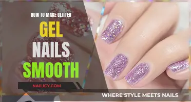 Gel Nails: Achieving a Smooth Glitter Finish