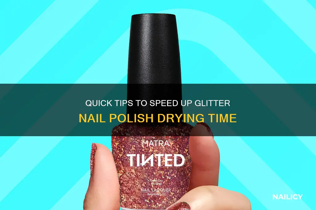 how to make glitter nail polish dry faster