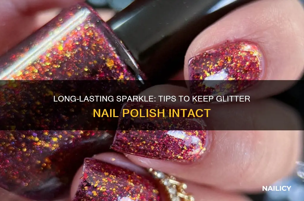 how to make glitter nail polish stay on