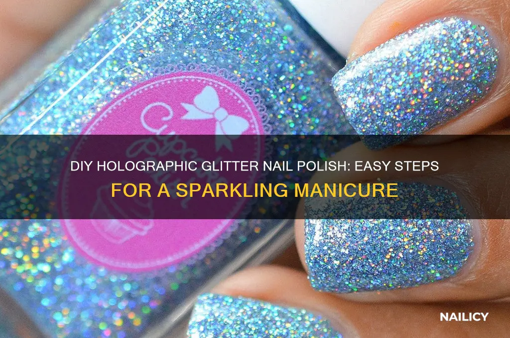 how to make holographic glitter nail polish
