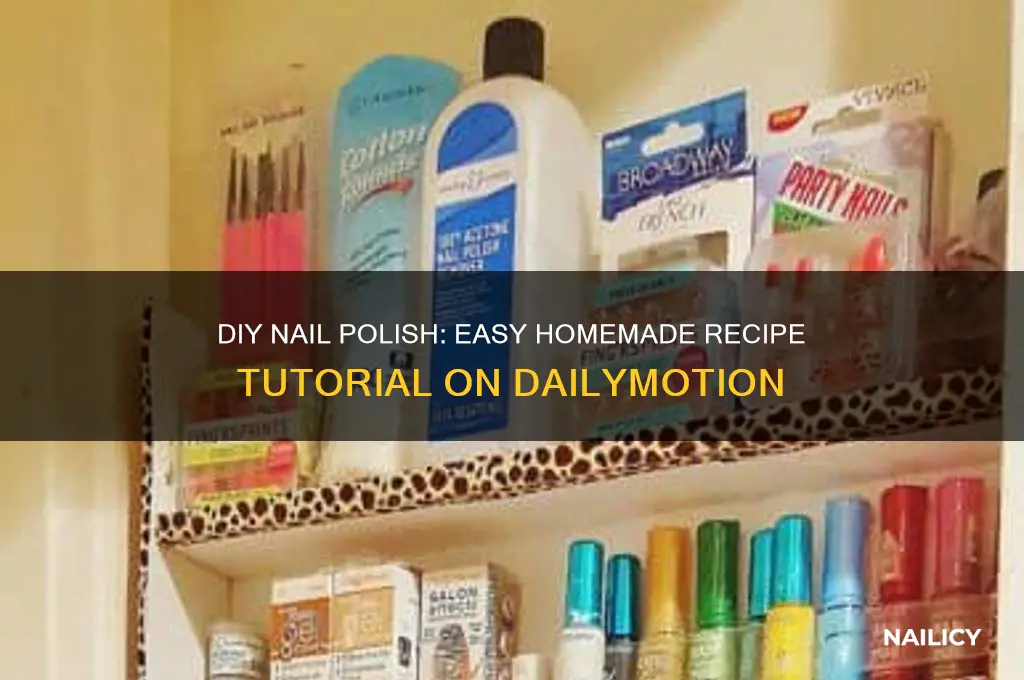 how to make homemade nail polish dailymotion
