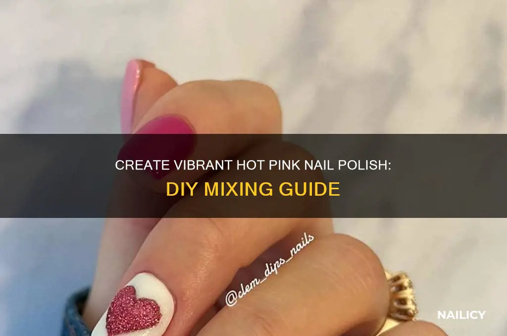 how to make hot pink nail polish