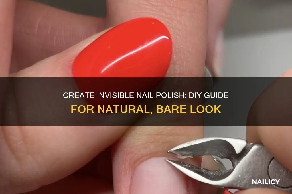 how to make invisible nail polish