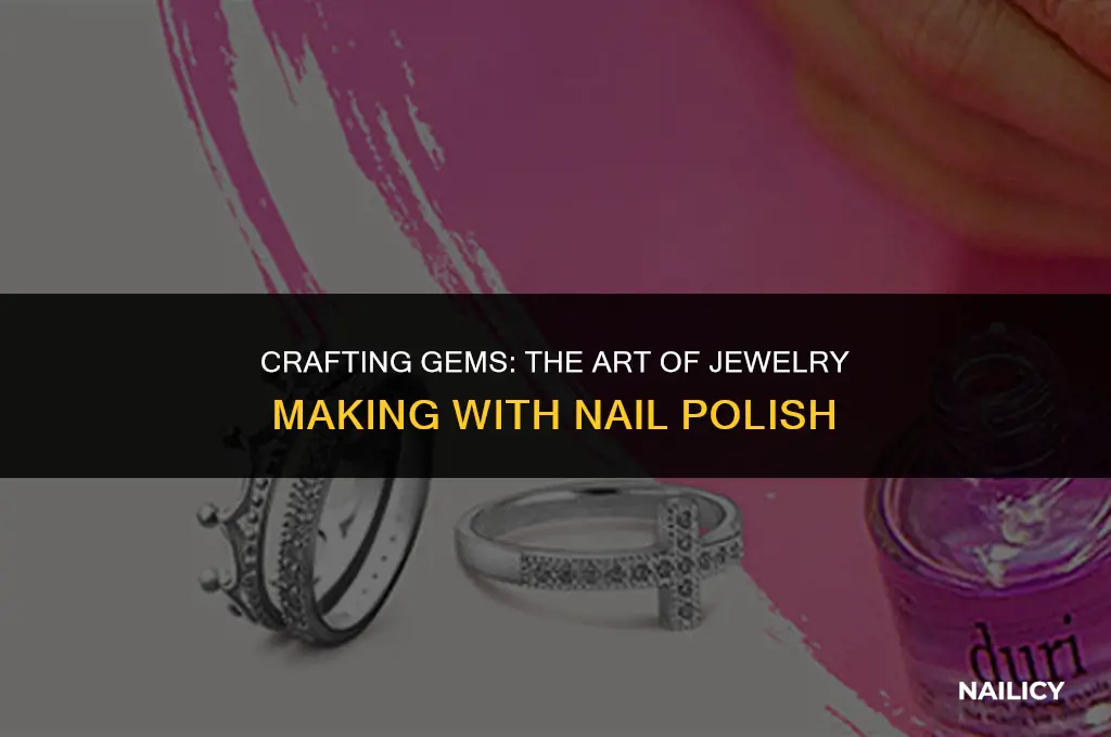 how to make jewelry using nail polish