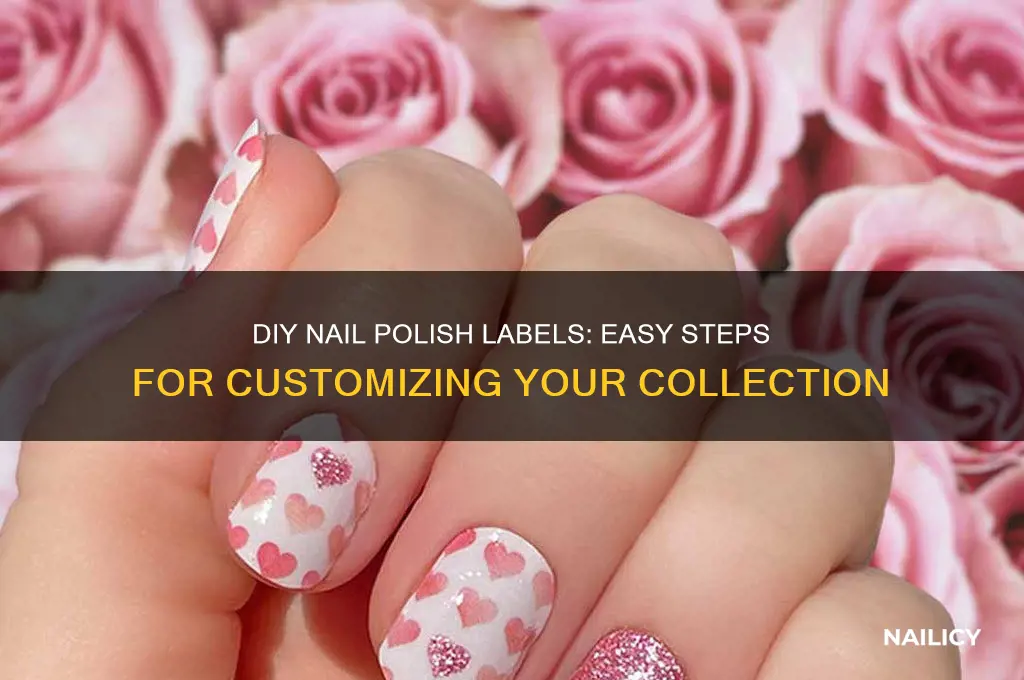 how to make labels for nail polish