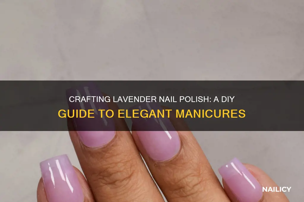 how to make lavender nail polish
