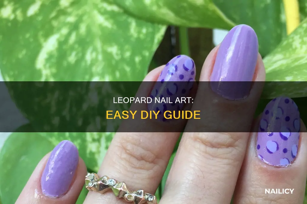 how to make leopard nail art
