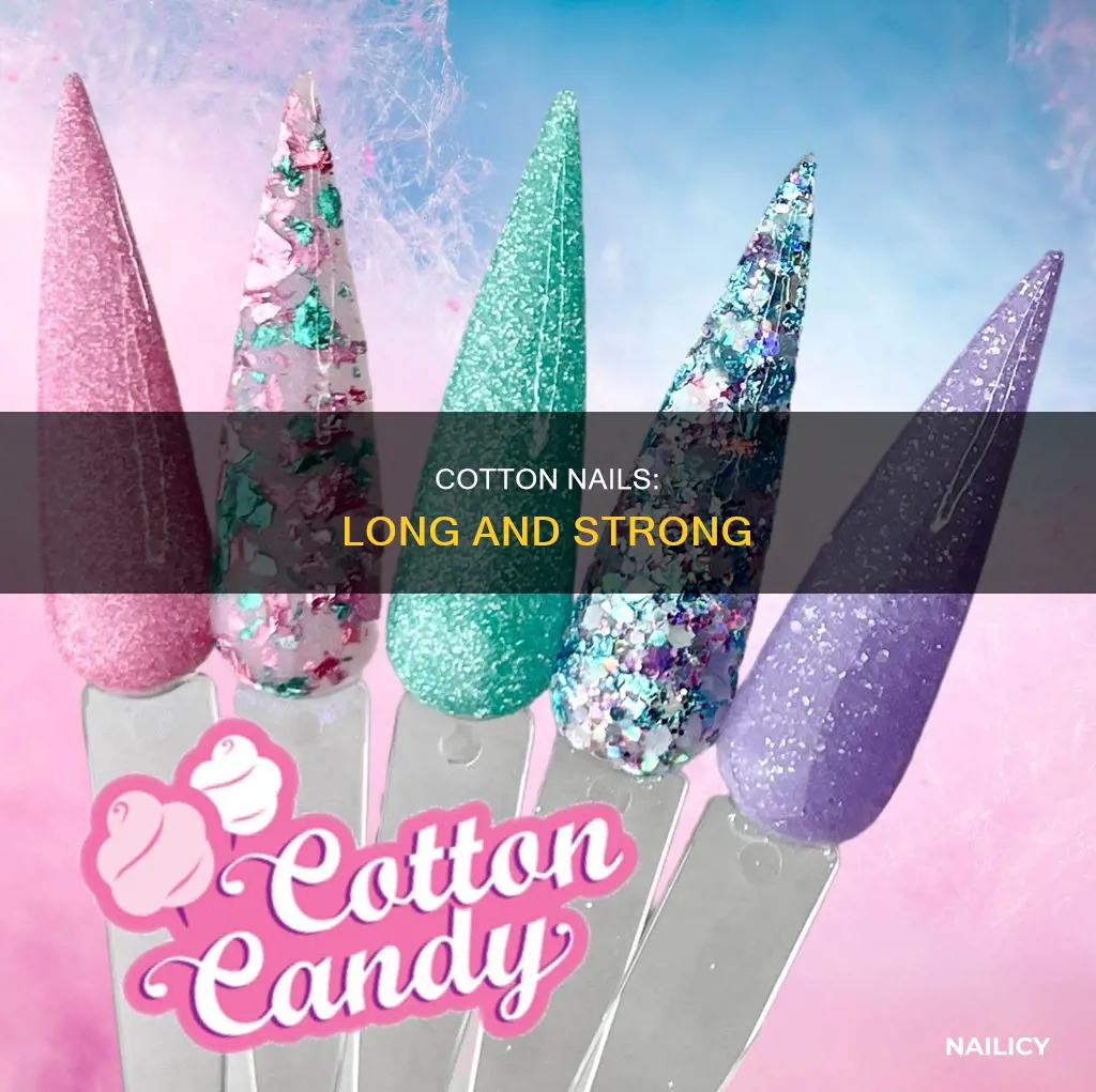 how to make long nails with cotton