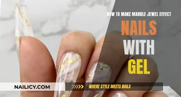 Create a Marble Jewel Effect with Gel Nails