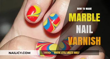 Create Unique Marble Nail Varnish at Home