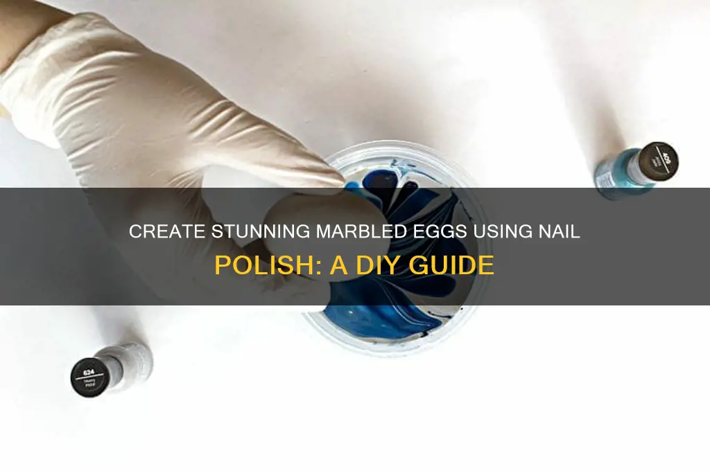 how to make marbled eggs with nail polish