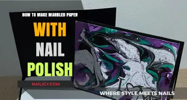 Create Stunning Marbled Paper Using Nail Polish: Easy DIY Guide