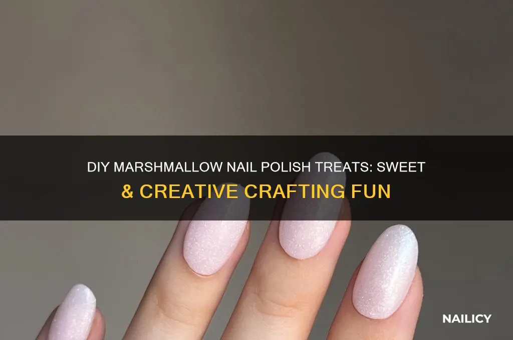 how to make marshmallow nail polish treats