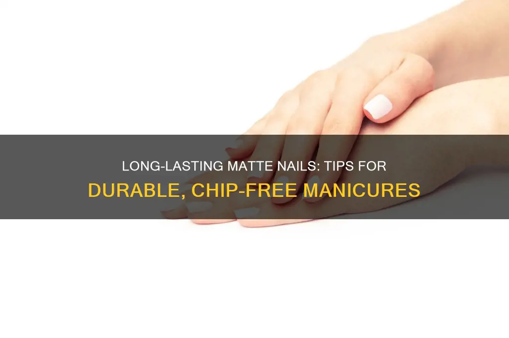 how to make matte nail polish last