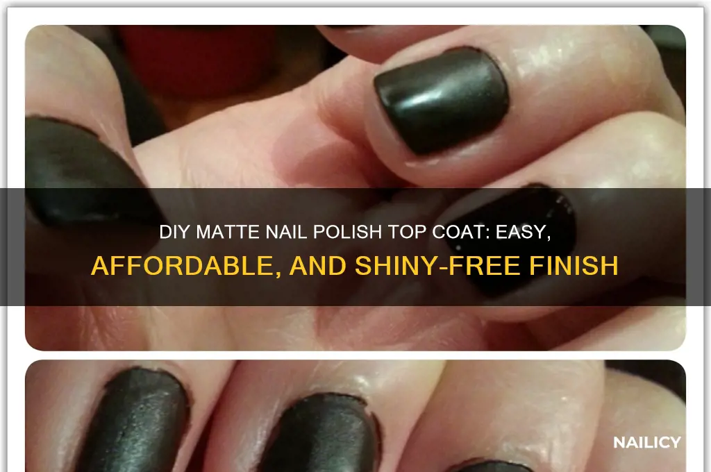 how to make matte nail polish top coat