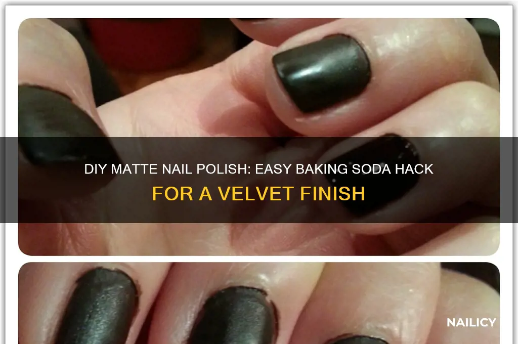 how to make matte nail polish using baking soda
