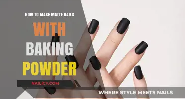 Matte Nails: DIY with Baking Powder