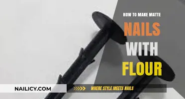 DIY Matte Nails: Flour Power!