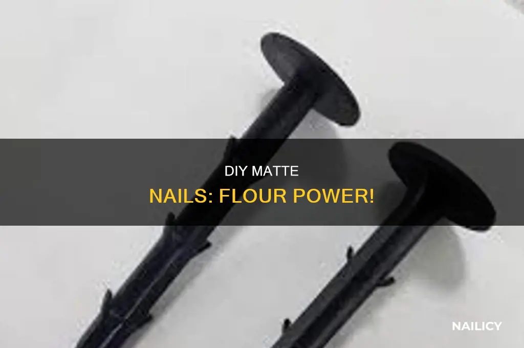 how to make matte nails with flour