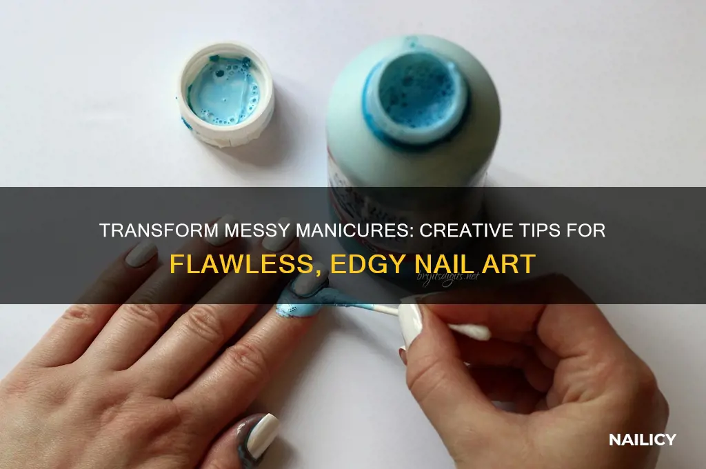 how to make messy nail polish look good