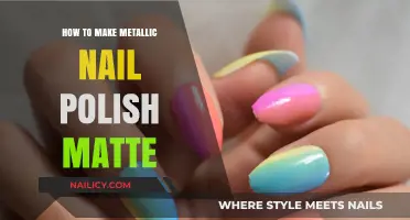 Transform Your Metallic Nails: Easy Steps to Achieve a Matte Finish