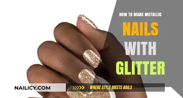 Create Metallic Nail Art with Glitter: Easy Steps