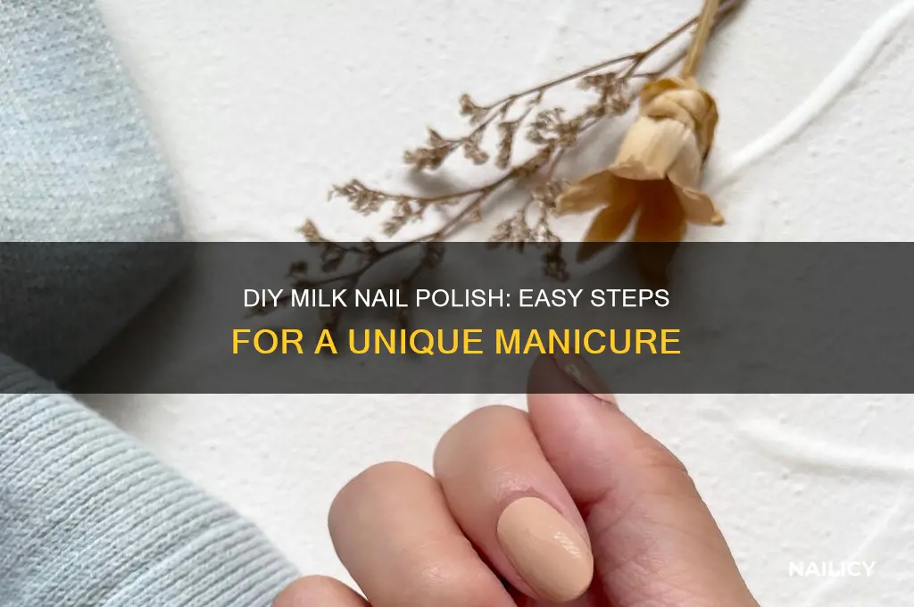 how to make milk nail polish
