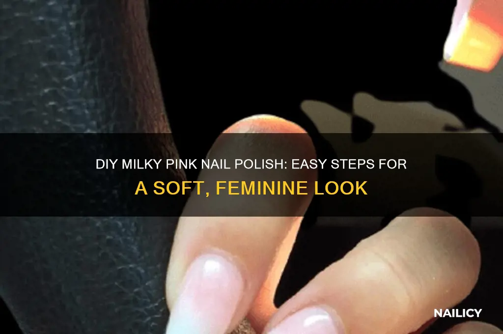 how to make milky pink nail polish
