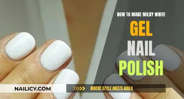 Creating Milky White Gel Nail Polish at Home