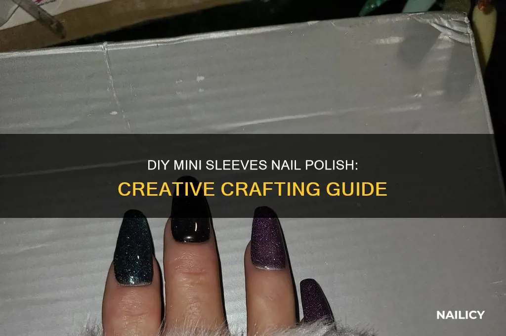 how to make mini sleves nail polish