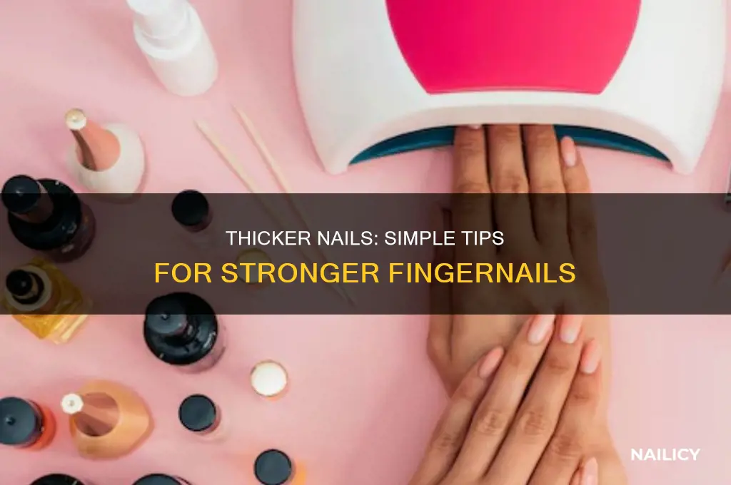 how to make my fingernails thicker