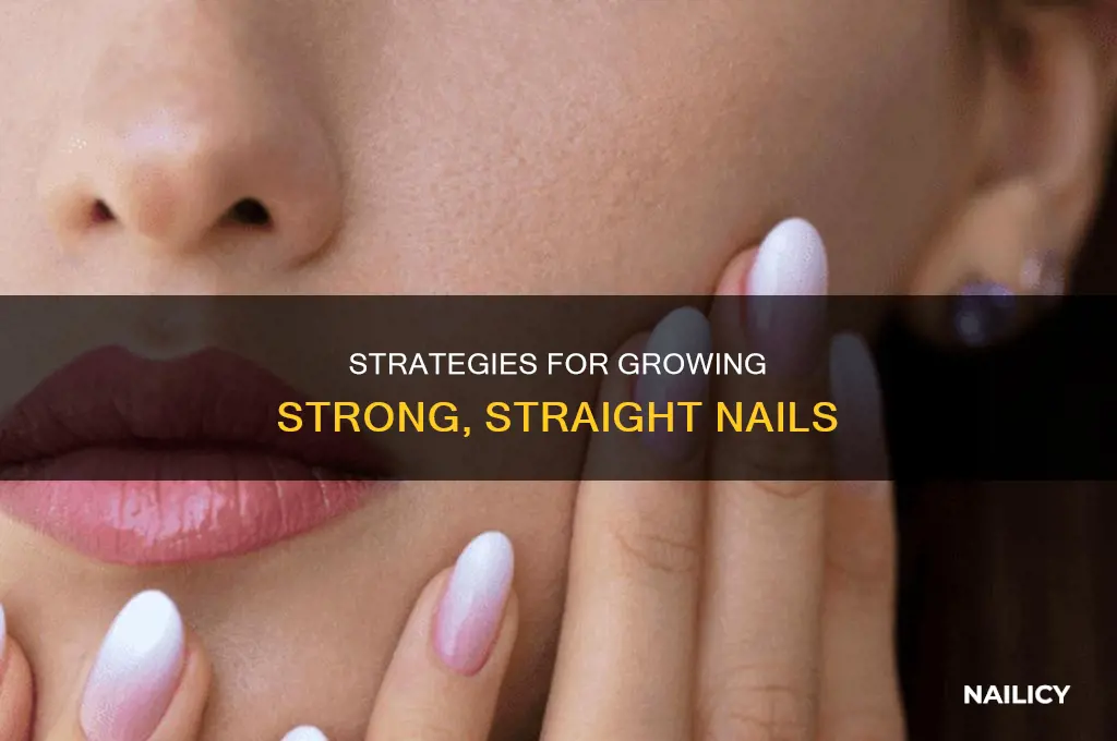 how to make my nails grow straight