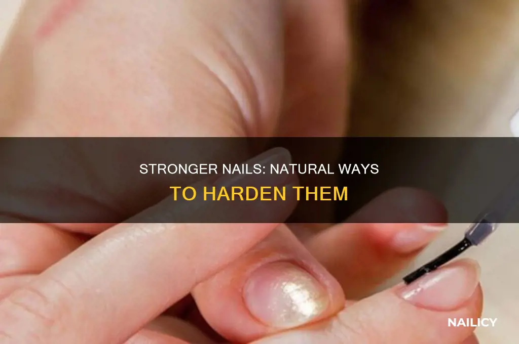 how to make my nails harder naturally