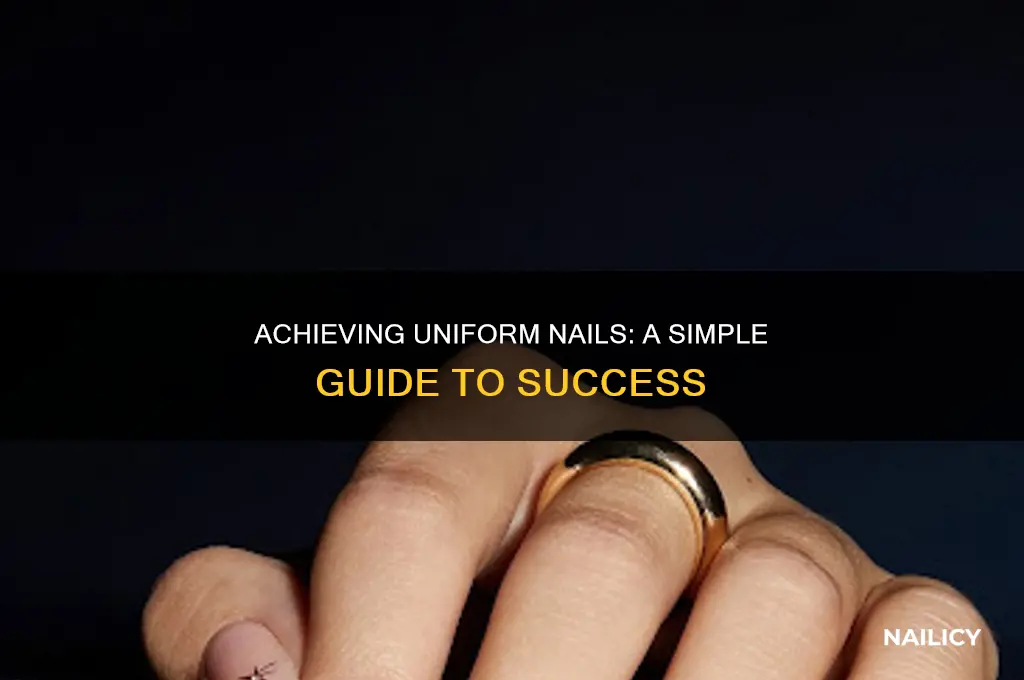 how to make my nails the same size
