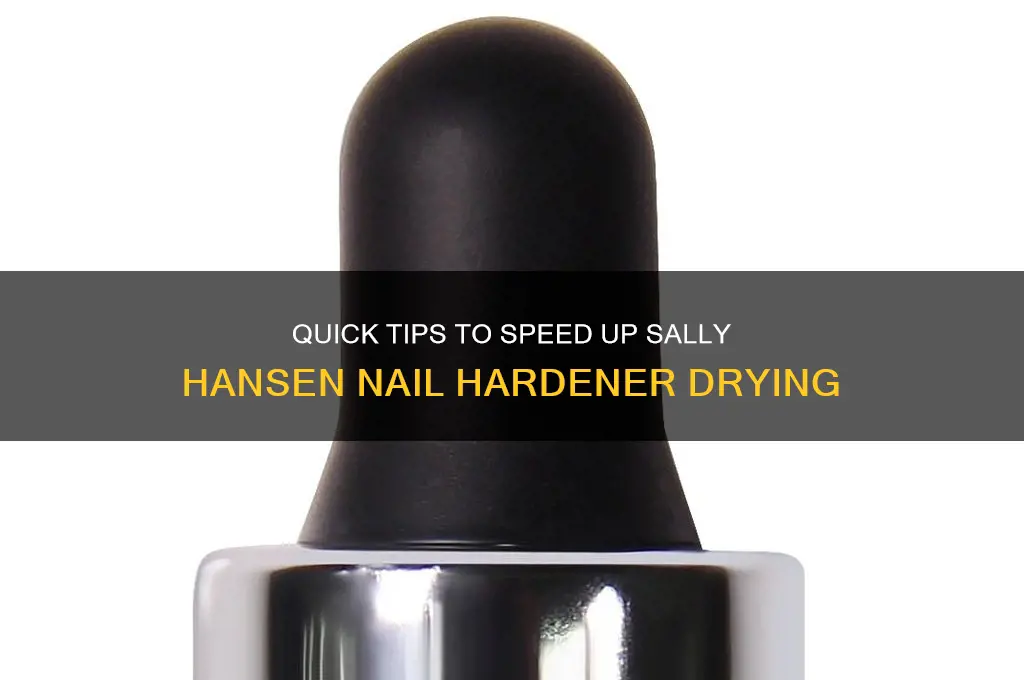 how to make my sally hansen nail hardener dry