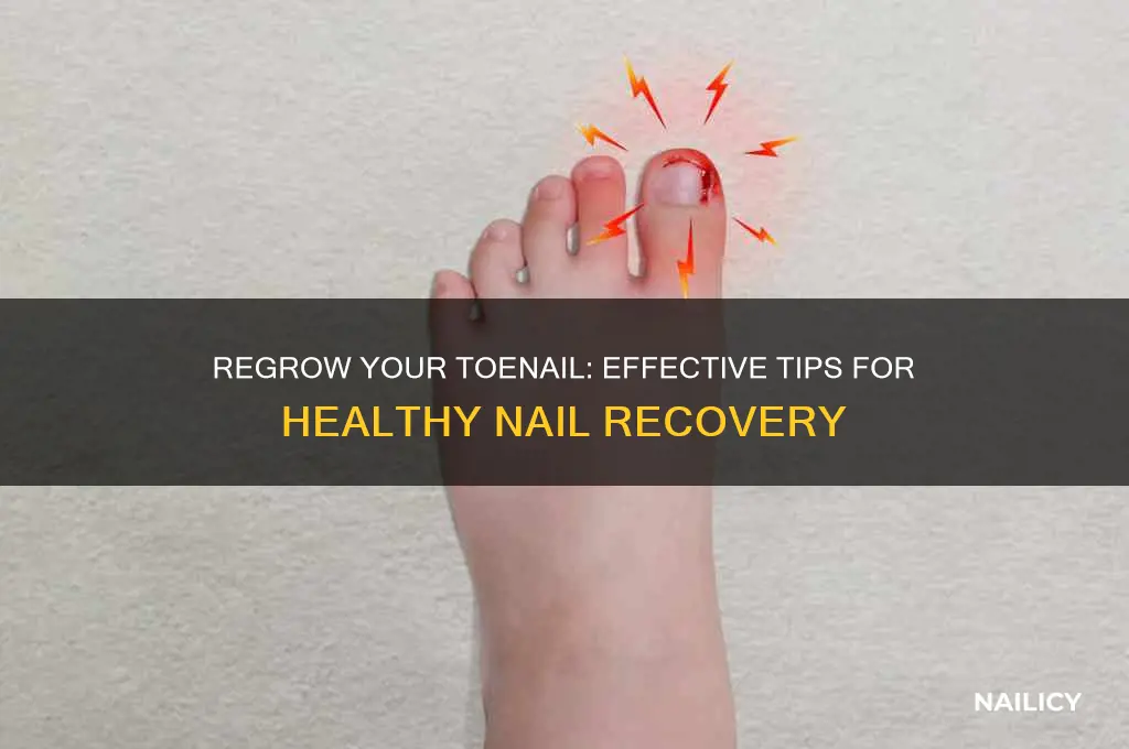 how to make my toe nail grow back
