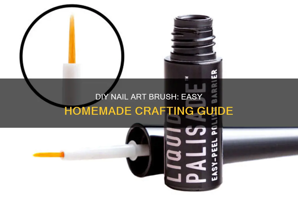 how to make nail art brush at home