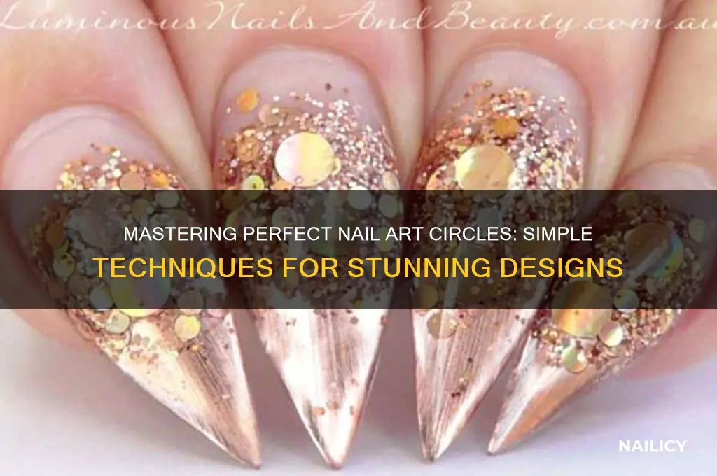 how to make nail art circles