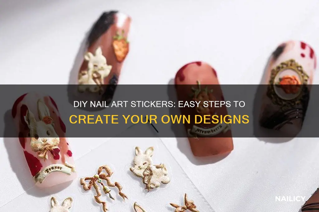 how to make nail art sticker