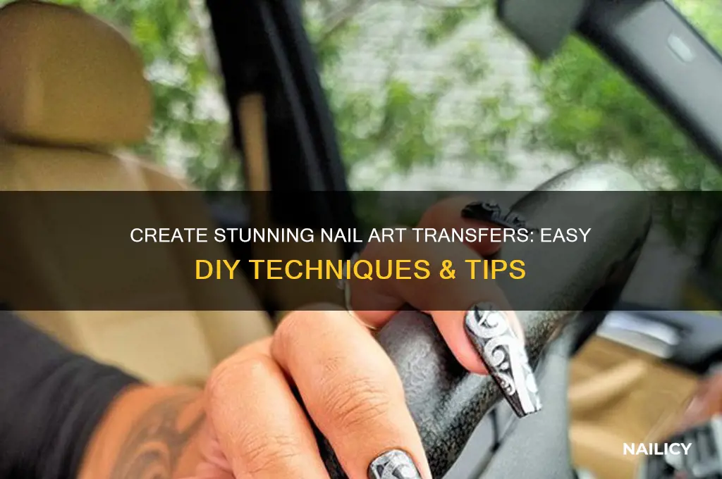 how to make nail art transfers