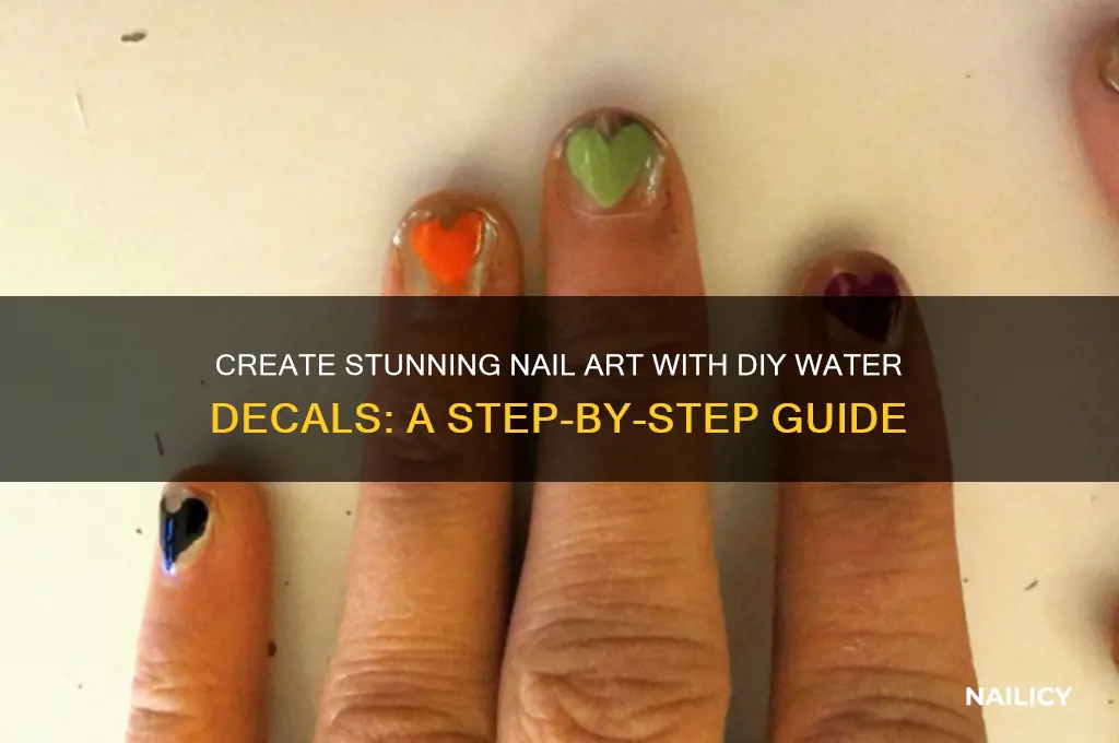 how to make nail art water decals