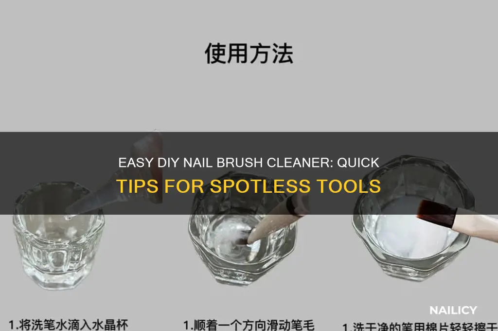 how to make nail brush cleaner