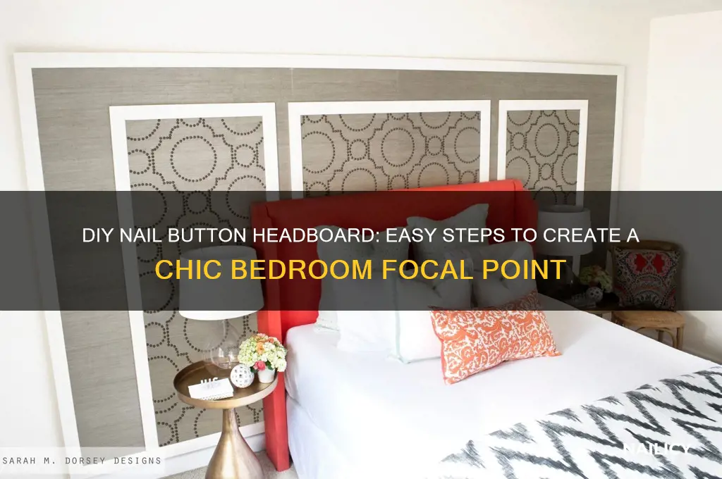 how to make nail button headboard