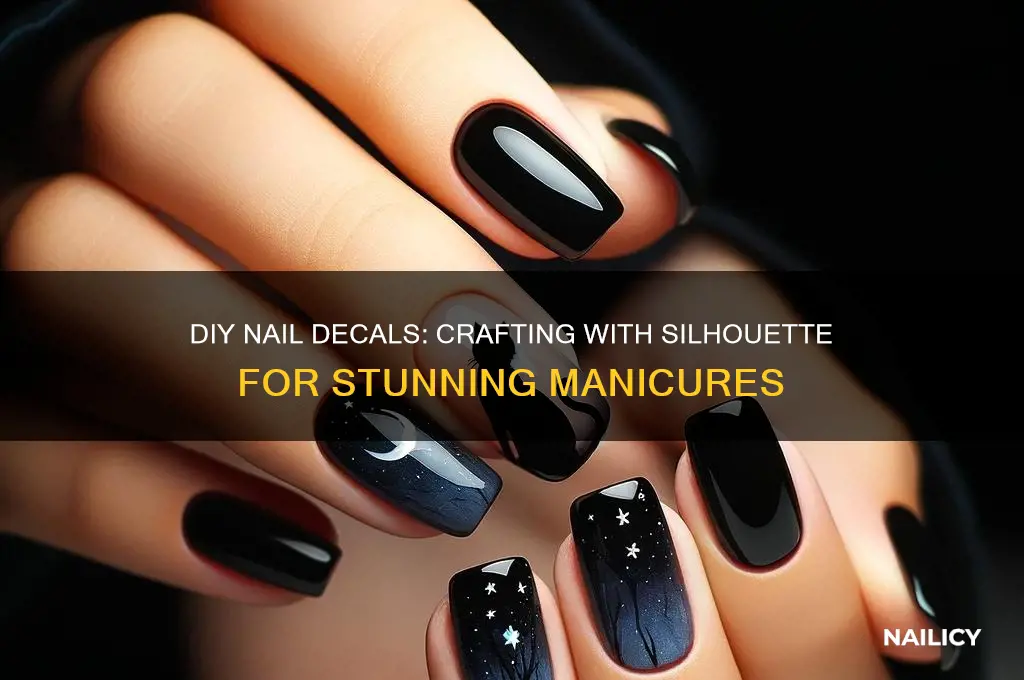how to make nail decals on silhouette