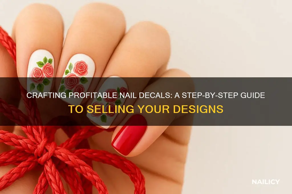 how to make nail decals to sell