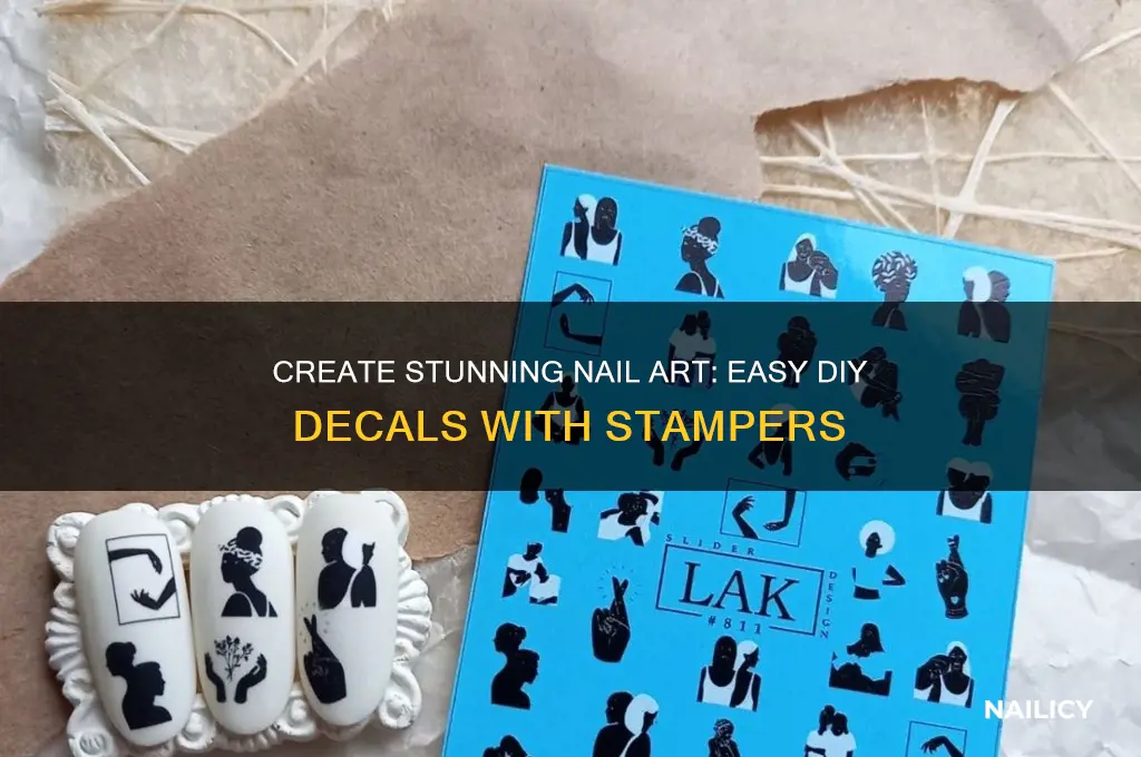 how to make nail decals with stamper
