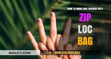 Creative Nail Art: Easy Zip Loc Bag Design Tutorial