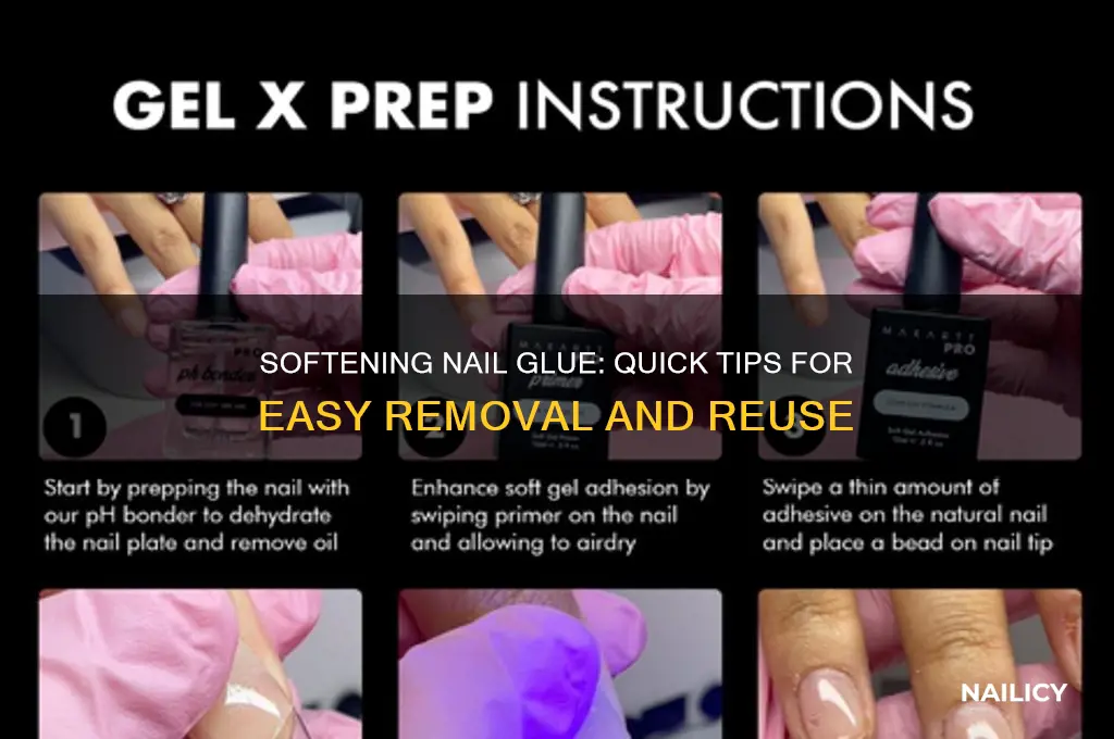 how to make nail glue soft