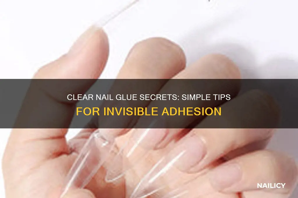 how to make nail glue turn clear